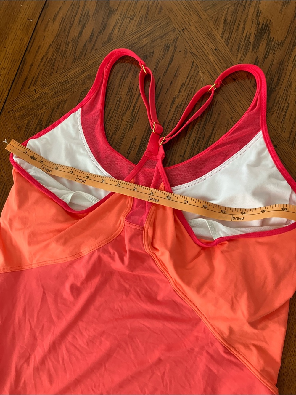 Coco Reef White Swim Top with Pink Accent - Picture 5 of 8